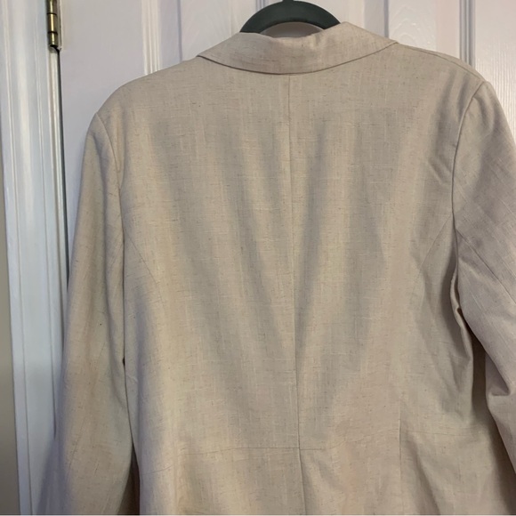 Size 18 Sag Harbor Linen Blend oversized single breast Blazer - Picture 5 of 5